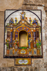 Obraz premium Fresco on the Church, Valencia, Spain.