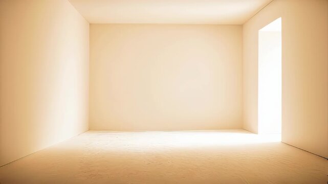 Clean white empty room under a soft lighting
