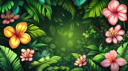 beauty flower blooming, nature background