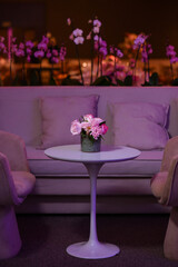 table arrangement, birthday party, wedding party, social event, flower decoration, table decoration
