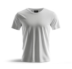 A white t-shirt on a white or transparent background