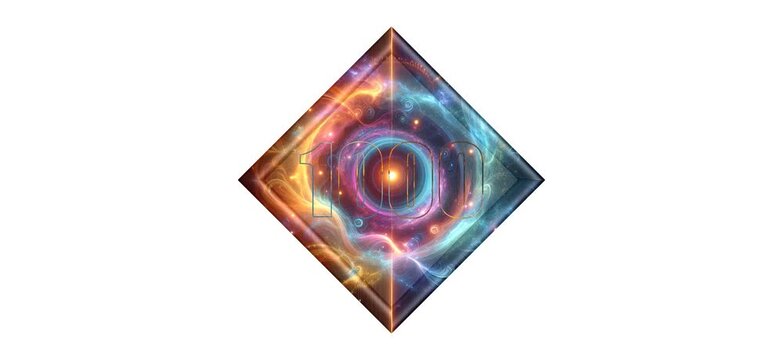 Pulsante a forma di rombo che oscilla con il numero 1000