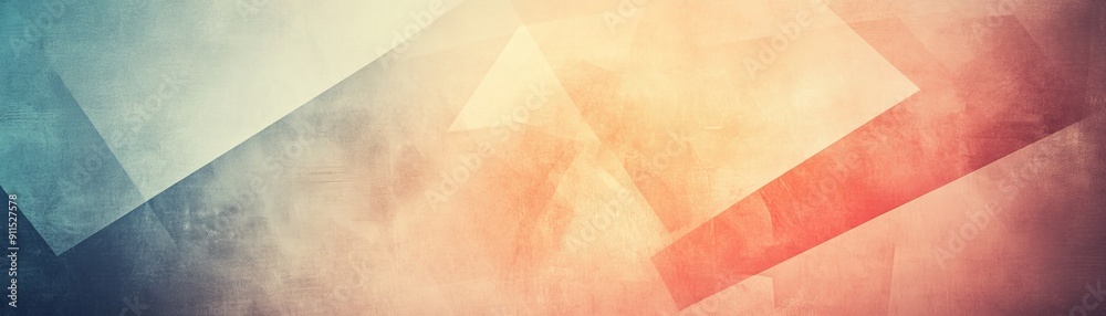 Poster vintage-inspired background with elegant geometric patterns and soft light gradients, incorporating 