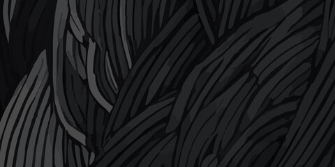 Black Abstract Background Minimal and Clean Lines for Movement Seasonal Christmas Business. Black Wave Background. Black Color Abstract background design. Black color background. Ai Generated