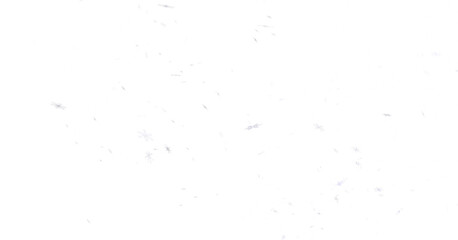 Snowflake Cascade: Mesmerizing 3D Illustration Depicting Descending Christmas Snowflakes