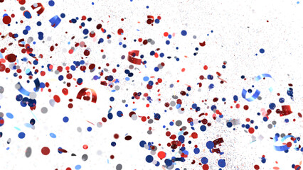 Confetti -  Red Blue White Confetti Confetti Overlay