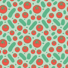 seamless background with vegetables