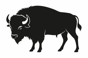 american bison silhouette, bison vector illustration, bison icon  © Trendy CraftSVG 