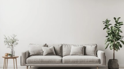 Fototapeta premium Minimalist Living Room Interior Design