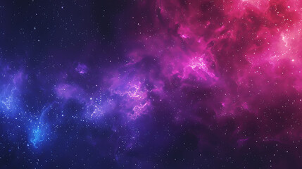 Naklejka premium A cosmic background with blue and pink nebulae, perfect for creating a dreamy and magical atmosphere. 