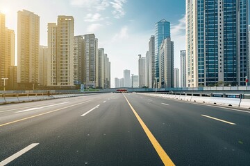 Urban Cityscape Background With Modern Skyline in Metropolitan Environment