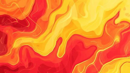 Obraz premium Background with abstract red and yellow shapes