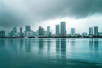 Fototapeta premium Urban Cityscape Background With Modern Skyline in Metropolitan Environment