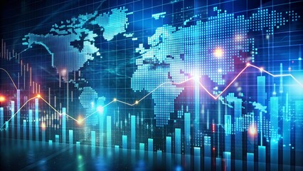 Symphony of Data: A Glowing Tapestry of Financial Insights  AI generated