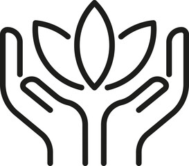 Growth icon. Success sign. Linear style.