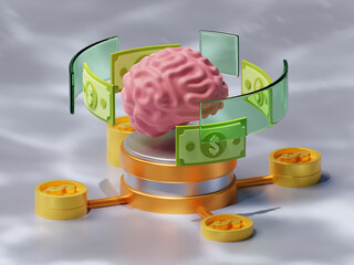 invest intelligently 3D illustration