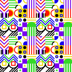 Flat poster illustration with colorful theme 