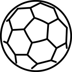 Fototapeta premium Football icon. Sport icon. Linear symbol.