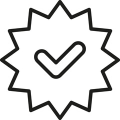 Check mark icon. Social media icon.