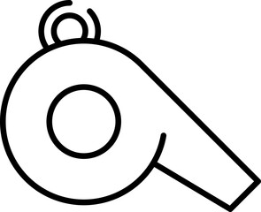 Whistle icon. Sport icon. Linear symbol.