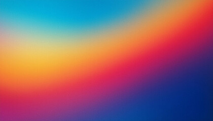 Obraz premium Abstract Gradient Blur Background. Vivid Transition from Cool Blue to Warm Orange, Fading into Soft Purple, Representing the Blend of Serenity and Energy in a Smooth, Dreamlike Color Spectrum