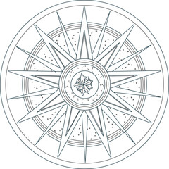 Vector sketch illustration silhouette design mandala rosette ornate symbol logo ornament classic ethnic vintage modern