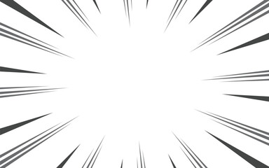 Cartoon halftone lines. Comic line. Concentrated frame.  Anime focus isolated on white background.  Vector illustration
