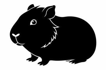 
guinea pig silhouette, Guinea Pig vector illustration