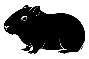 
guinea pig silhouette, Guinea Pig vector illustration