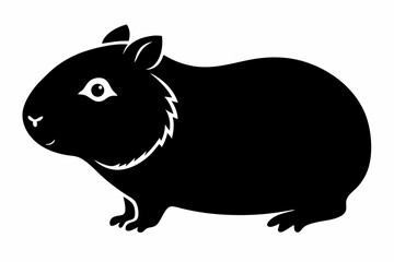 
guinea pig silhouette, Guinea Pig vector illustration
