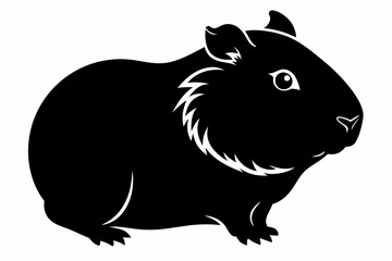 
guinea pig silhouette, Guinea Pig vector illustration