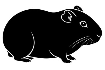 
guinea pig silhouette, Guinea Pig vector illustration