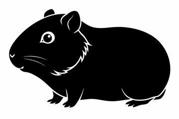 
guinea pig silhouette, Guinea Pig vector illustration