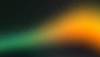 Abstract Blurred Gradient Background with Smooth Transition from Green to Orange. Soft, Dreamy Blend of Warm and Cool Tones. Minimalist Design Banner With Copy Space