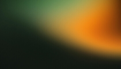 Abstract Blurred Gradient Background with Smooth Transition from Green to Orange. Soft, Dreamy Blend of Warm and Cool Tones. Minimalist Design Banner With Copy Space