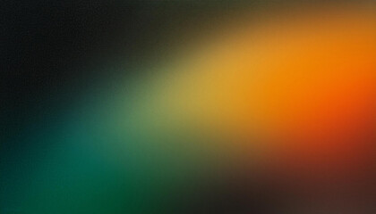 Abstract Blurred Gradient Background with Smooth Transition from Green to Orange. Soft, Dreamy Blend of Warm and Cool Tones. Minimalist Design Banner With Copy Space