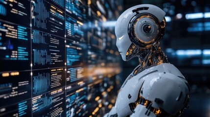 Fototapeta premium Unleashing the Future: AI-Powered Financial Analysis with Neural Network Technology