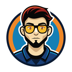 vector-man logo-design