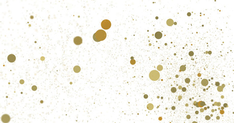 gold  Burst: Astonishing 3D Illustration of Bursting gold Confetti