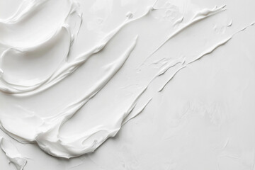 White lotion of a beauty skincare cream texture, for cosmetic product background