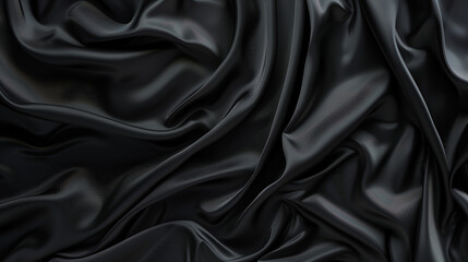 Obraz premium Black Silk Background - Elegant and Luxurious