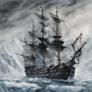 ship in the sea