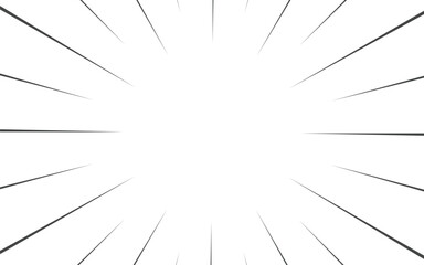 Obraz premium Cartoon halftone lines. Comic line. Concentrated frame. Anime focus isolated on white background. Vector illustration