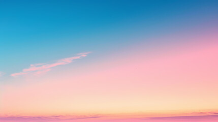 Obraz premium Serene Gradient Sky Background from Pink to Blue