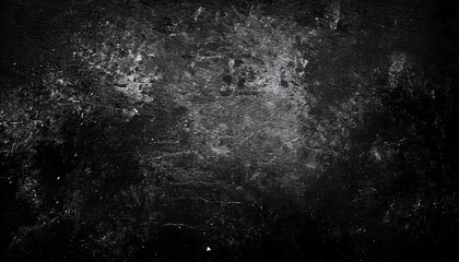 Abstract Textured Black Background with White Dusty Scratches and Grunge Marks, Ideal for Artistic Designs and Urban Aesthetic Projects