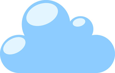 Cloud icon. Weather symbol. Flat style.