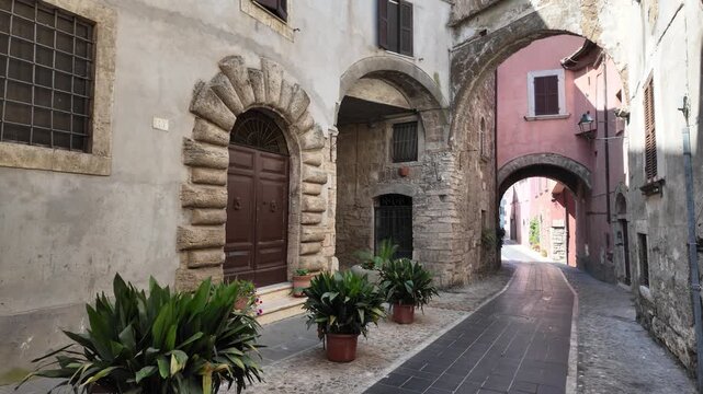 The beautiful ancient town of Orte, in the Province of Viterbo, Lazio, Italy.