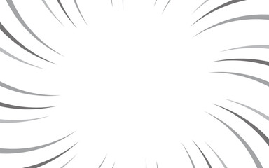Comic book and manga speed lines background. Super hero action, explosion background. Vector illustration