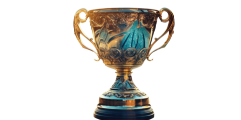 winner cup on transparent background, png