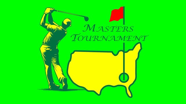 Golf Masters Tournament Animation video